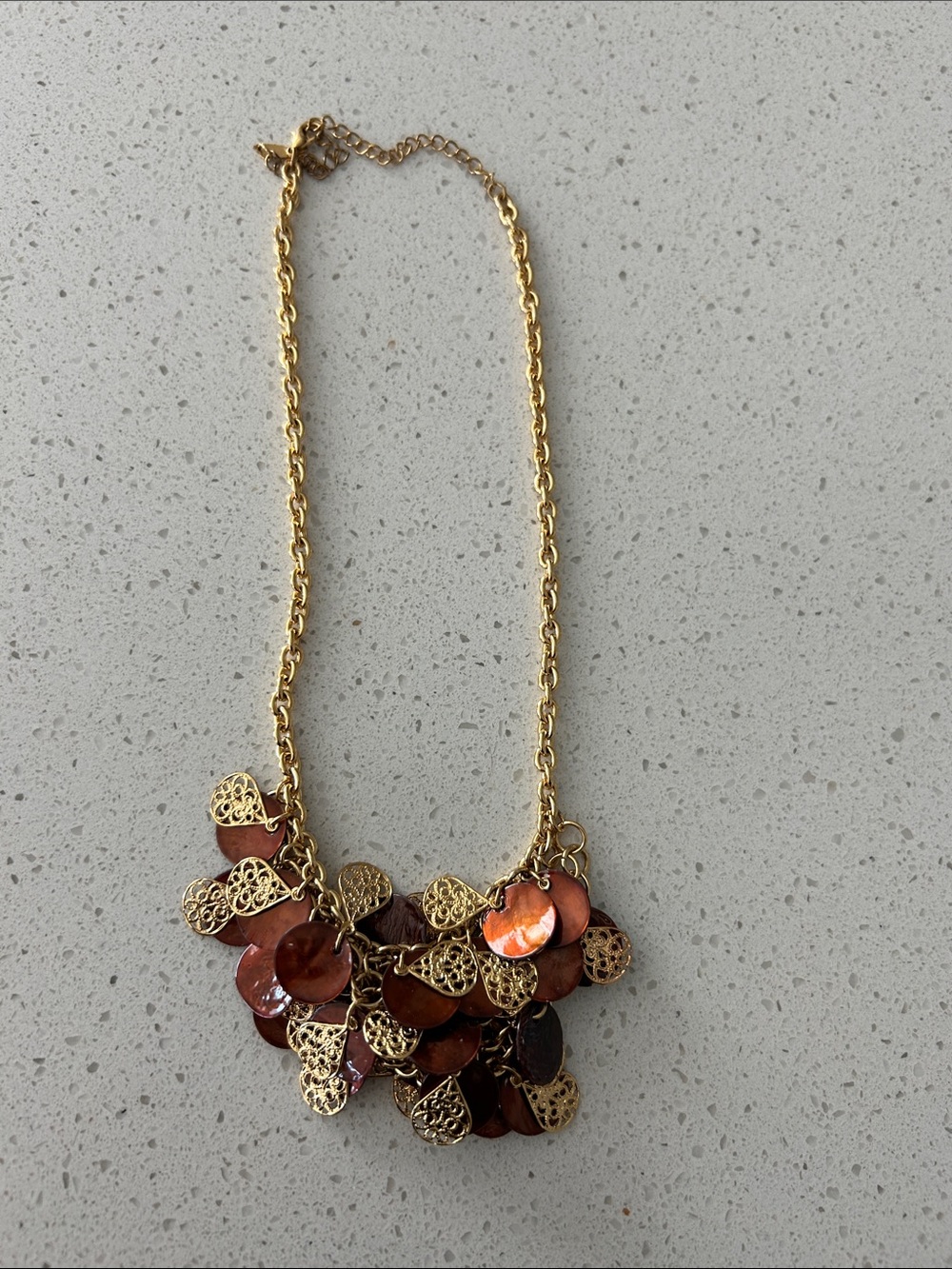 Costume Copper and Gold Necklace
